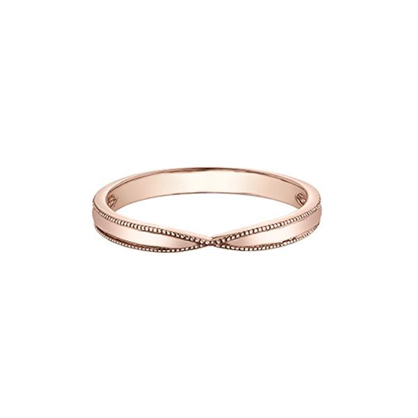 Gold Stackable Pinched Band (37020)