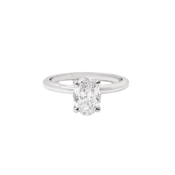 Diamond Solitaire Custom Engagement Ring - LG 1.04ct (37116)
