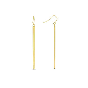 Gold Dangle Vertical Bar Earrings (37171)