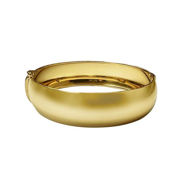 Gold Wide Bangle Bracelet (37192)