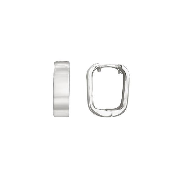 Gold Square Huggie Earrings (37201)