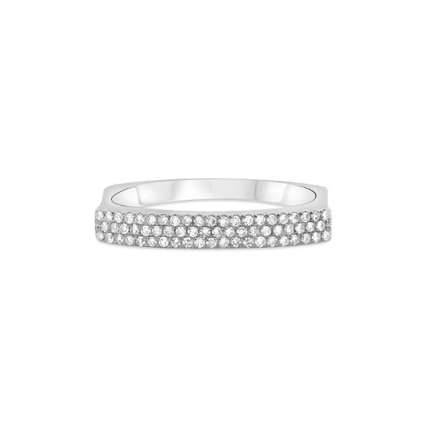 Diamond Pave 3 Row Anniversary Band (37231)