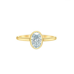 Diamond Oval Cut Solitaire Engagement Ring LG 1.00ct (37282)
