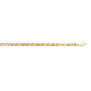 Gold Hollow Rolo Link Bracelet (37519)