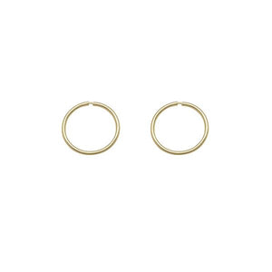 Gold 9mm Keeper Earrings (37706)