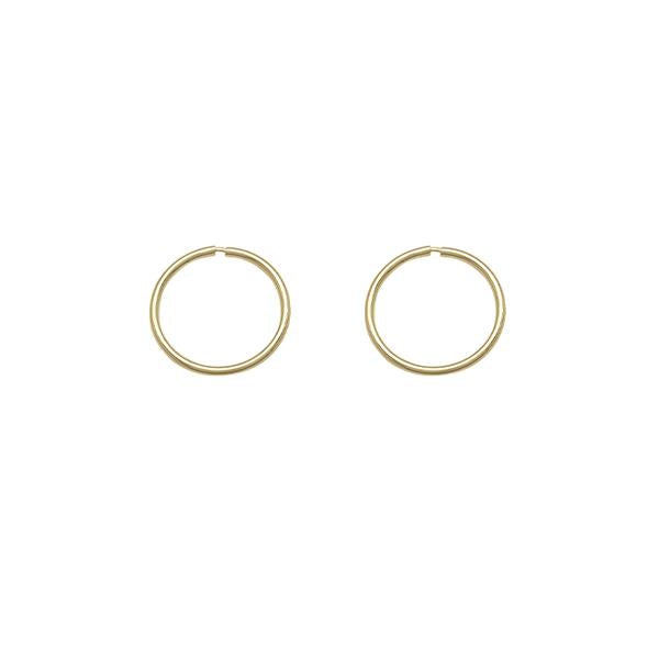 Gold 9mm Keeper Earrings (37706)