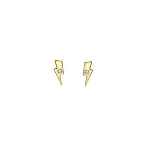 Diamond Bolt Stud Earrings (37746)