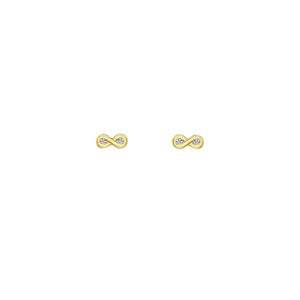 Diamond Infinity Stud Earrings (37777)