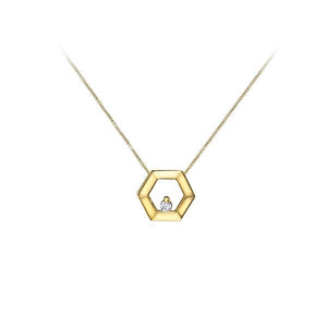 Diamond Hexagon Pendant .02ct (37778)