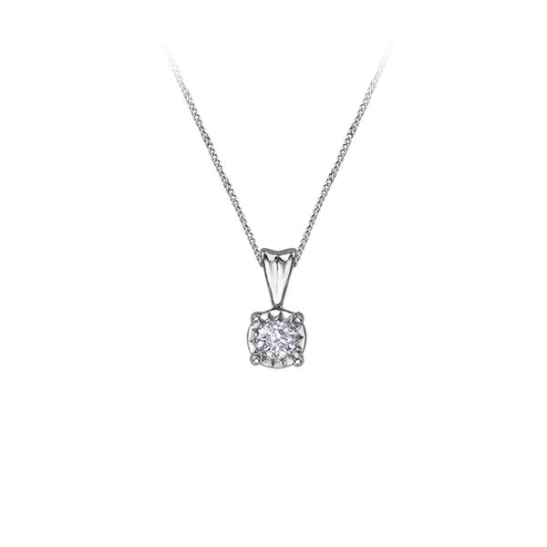 Diamond 'Illuminaire' Solitaire Pendant .20ct (38360)