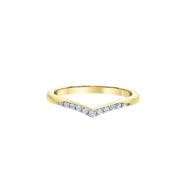 Diamond V-Contour Anniversary Band (38872)