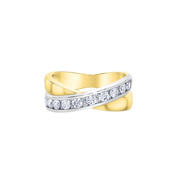 Diamond Crossover Dinner Ring (38874)