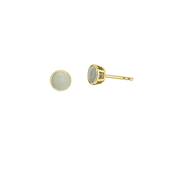 Genuine Opal Birthstone Earrings (39012)