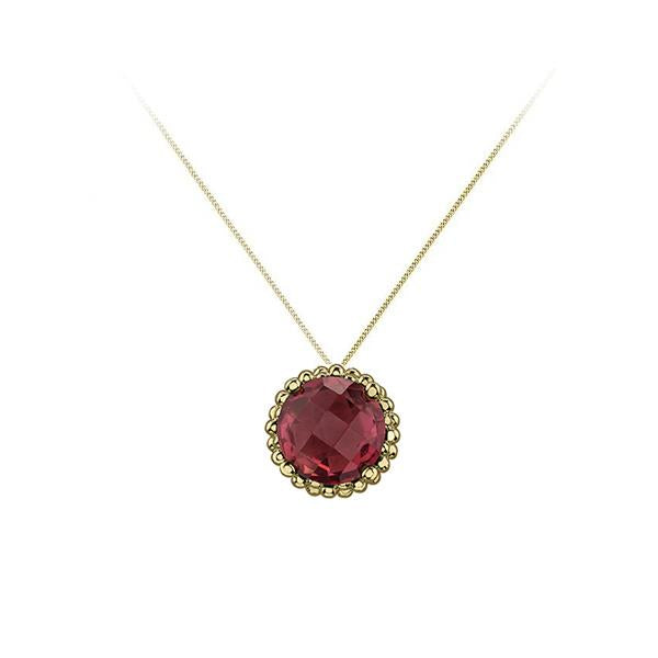 Genuine Garnet Pendant (39256)