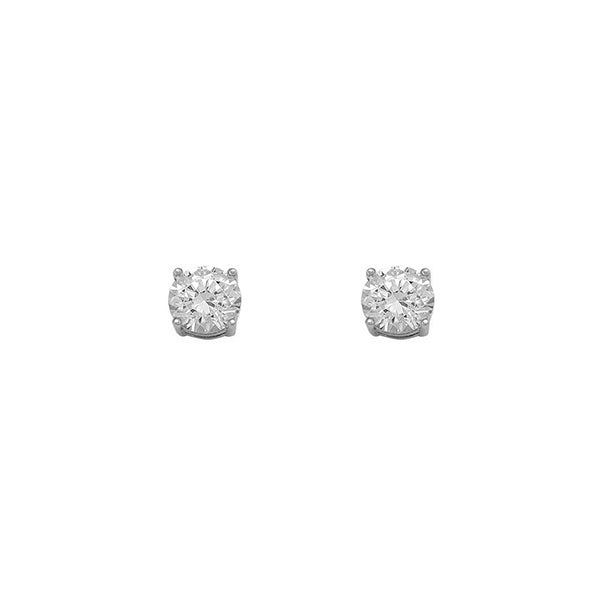 Cubic Zirconia 4mm Stud Earrings (31428)