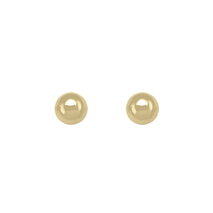 Gold 7mm Ball Stud Earrings (31070)