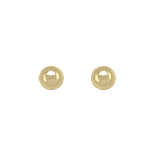 Gold 8mm Ball Stud Earrings (31071)
