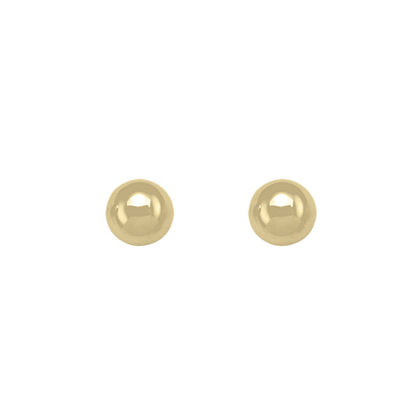 Gold 8mm Ball Stud Earrings (31071)