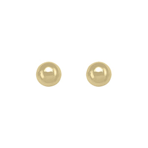 Gold 10mm Ball Stud Earrings (31072)