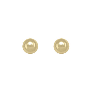 Gold 10mm Ball Stud Earrings (31072)