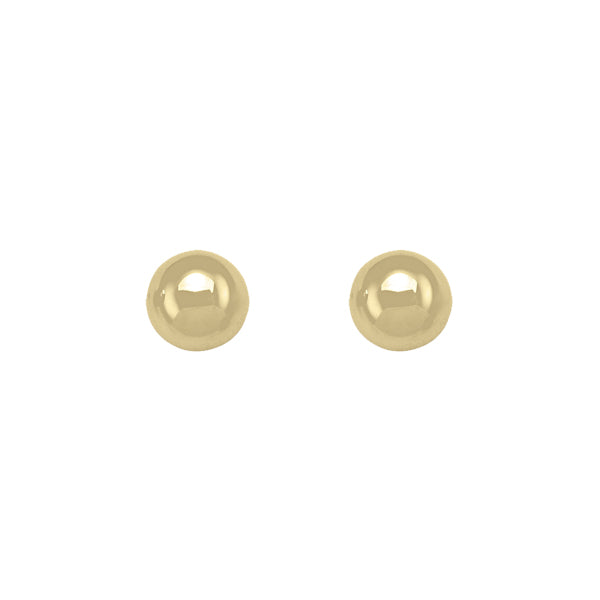 Gold 10mm Ball Stud Earrings (31072)