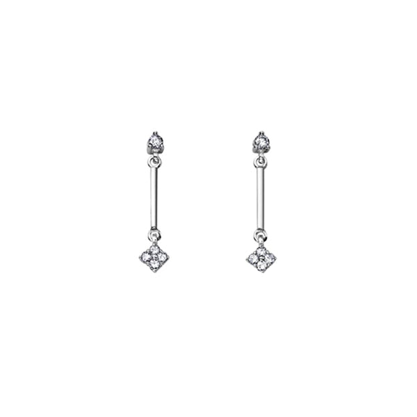 Diamond Dangle Earrings (12629)