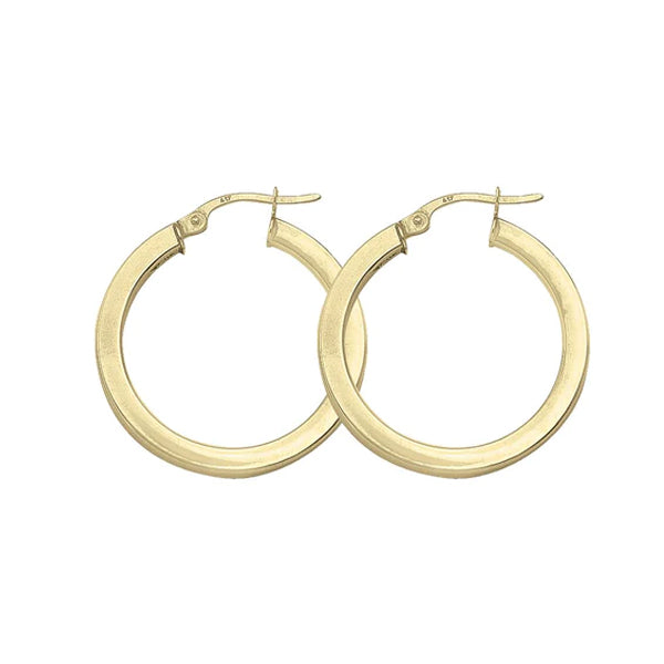 Gold Hoop Earrings 24.5mm (30319)