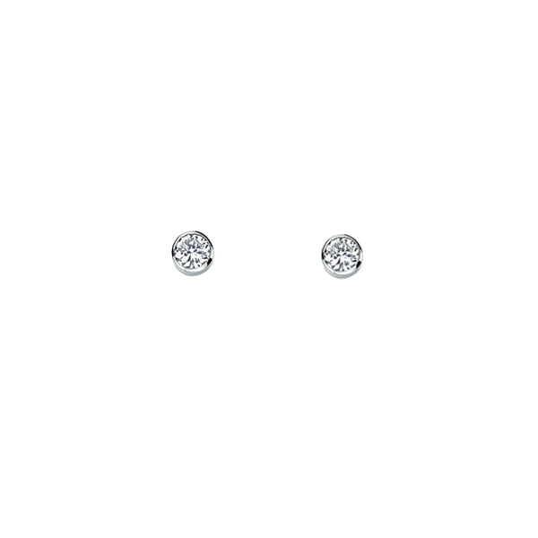 Diamond Bezel Stud Earrings .22ct tw (30897)