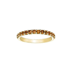 Genuine Citrine Stackable Ring (32539)