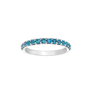Genuine Blue Topaz Stackable Ring (32547)