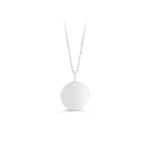 Gold Round Disc Pendant Small (32878)