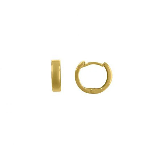 Gold Huggie Hoop Earrings 3mmx13mm (34031)