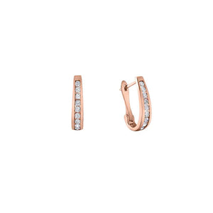 Diamond Huggie Hoop Earrings (34709)