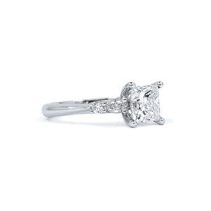 Canadian Diamond Princess Custom Engagement Ring (34817)