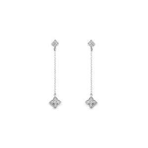 Diamond 'Lotus' Drop Earrings (34833)