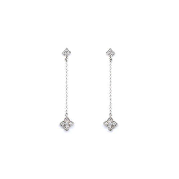 Diamond 'Lotus' Drop Earrings (34833)
