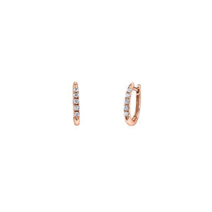 Diamond Huggie Hoop Earrings .15ct (34985)