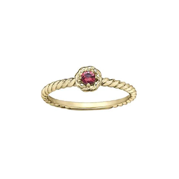 Genuine Ruby Flower Ring (35428)