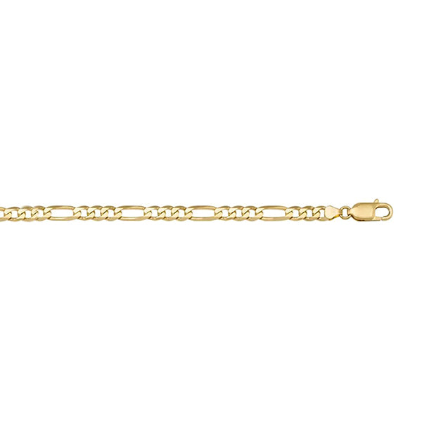 Gold Figaro Link Bracelet 7.5inch (35606)