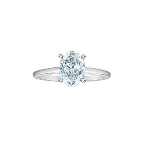 Diamond Solitaire Oval Engagement Ring-LG 2.0ct (35621)