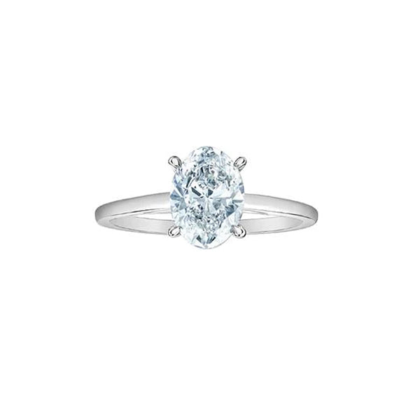 Diamond Solitaire Oval Engagement Ring - LG 2.00ct (35621)