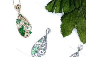 Emerald Swirls