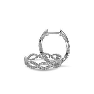 Diamond Huggie Infinity Earrings (35678)