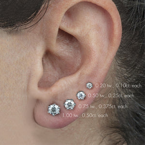 Canadian Diamond Stud Earrings - .50ct tw (34658)