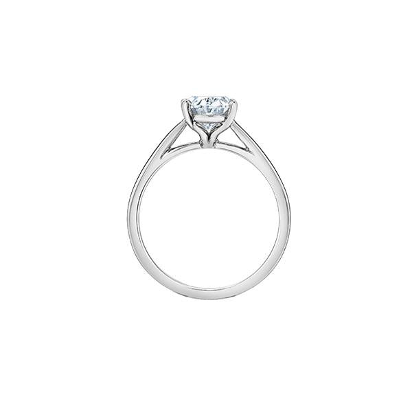 Diamond Solitaire Oval Engagement Ring-LG 2.0ct