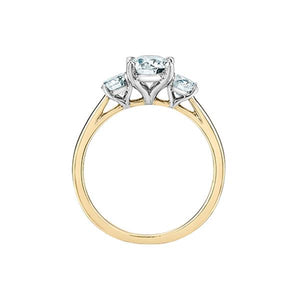 Diamond 3 Stone Engagement Ring - LG