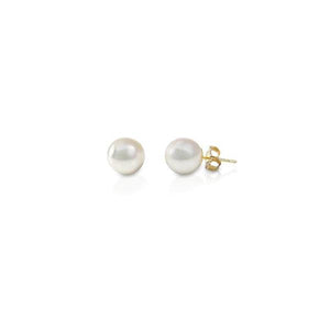 Genuine Pearl Stud Earrings 5-5.5mm