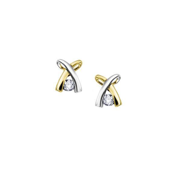 Diamond Bow Earrings