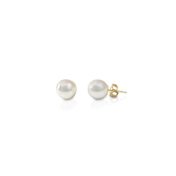 Genuine Pearl Stud Earrings