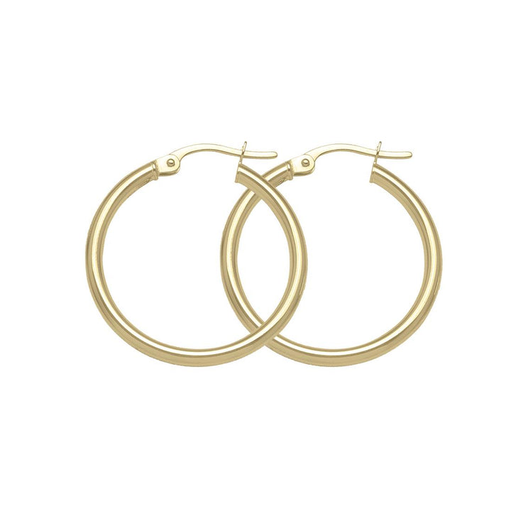 Gold Hoop Earrings 23.5mm (30317)